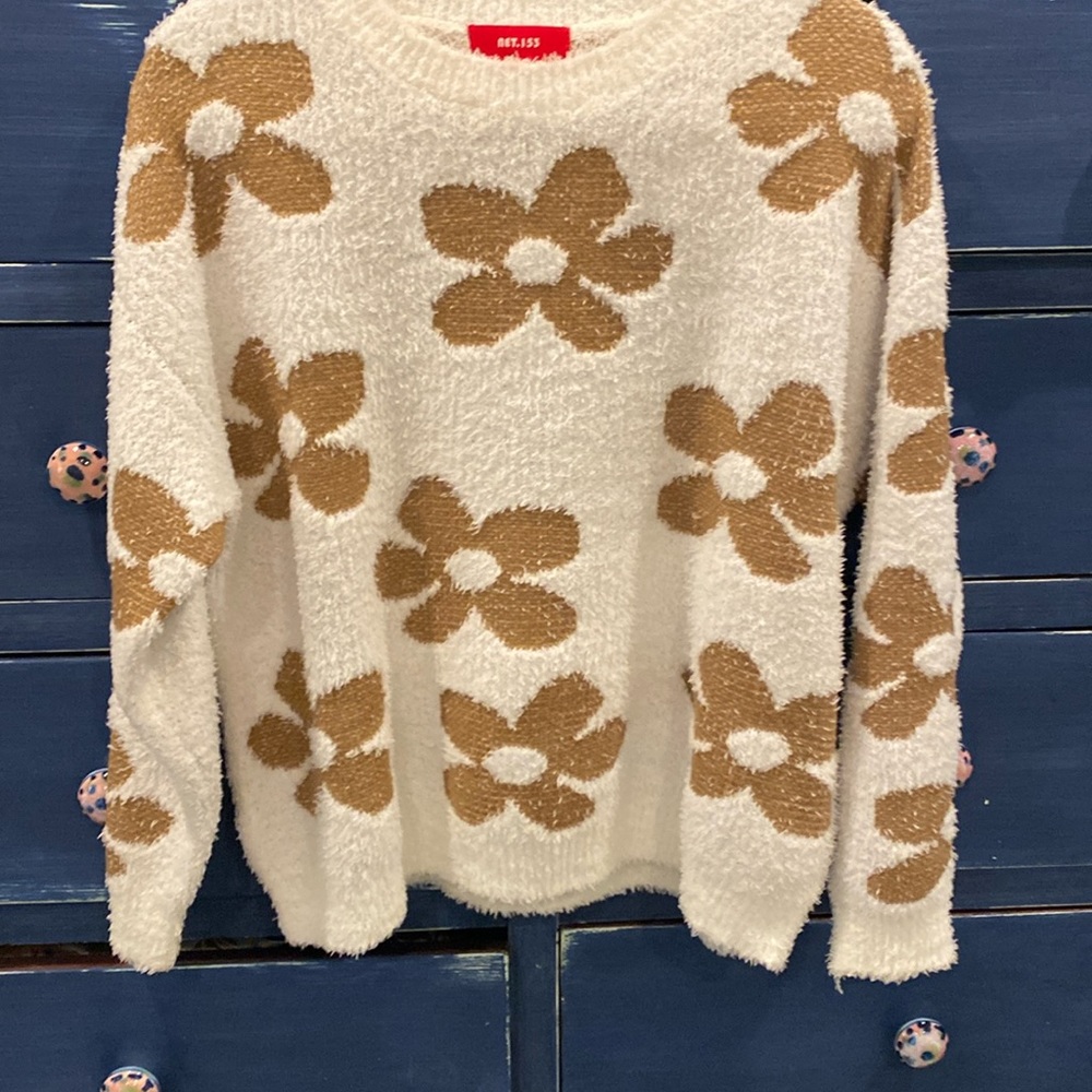 Flower sweater boho